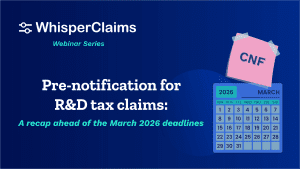 ix -website blog cover card - Pre-notification for R&D tax claims - a recap - 11 March 2026